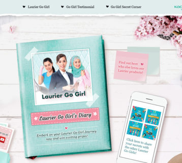 Screen grab of the Kao Laurier Microsite  - Web Design & Development