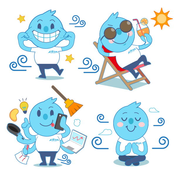 Illustration for UNIQLO LINE Stickers - Creative Services