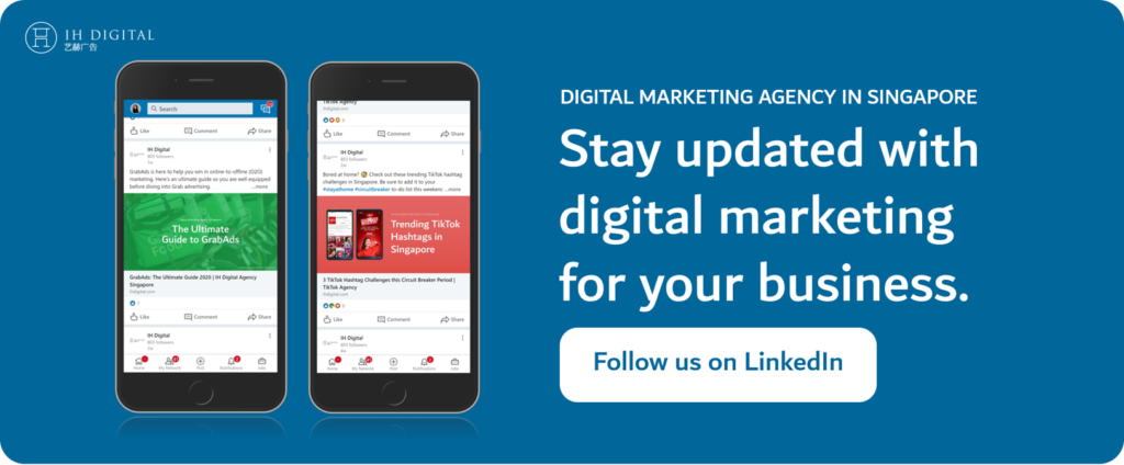 Follow us on LinkedIn - IH Digital Marketing Agency in Singapore