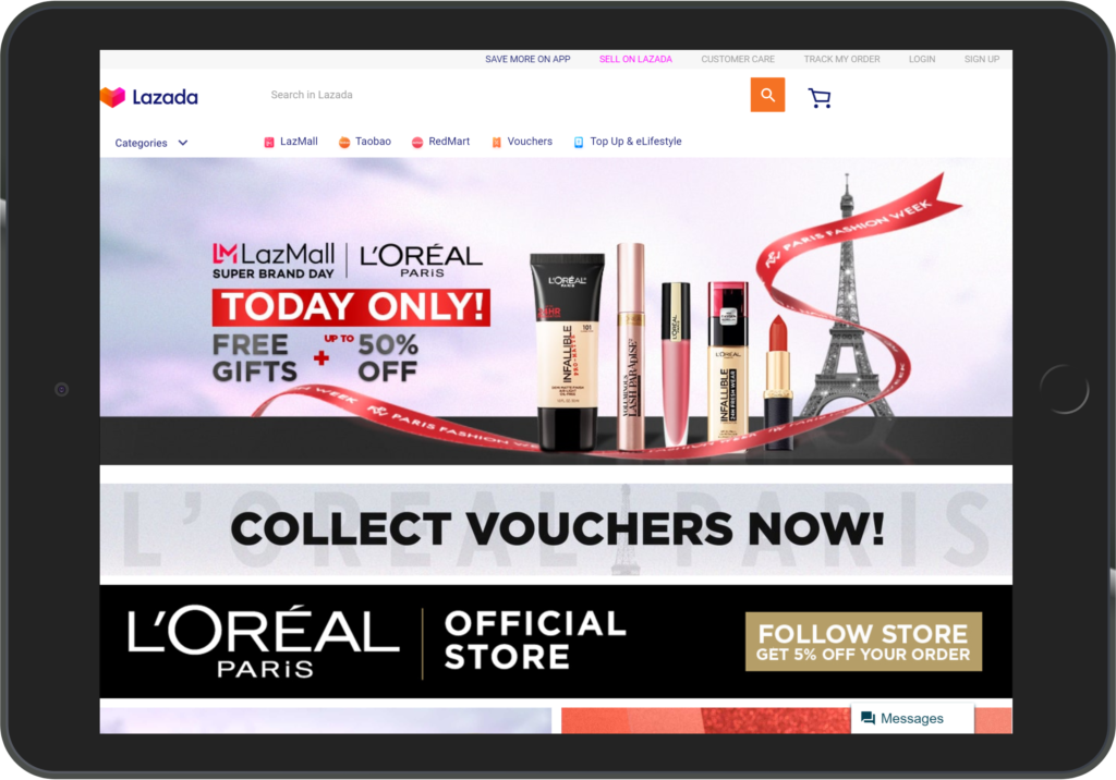 LOreal Paris x Lazada Super Brand Day - Lazada Marketing Agency